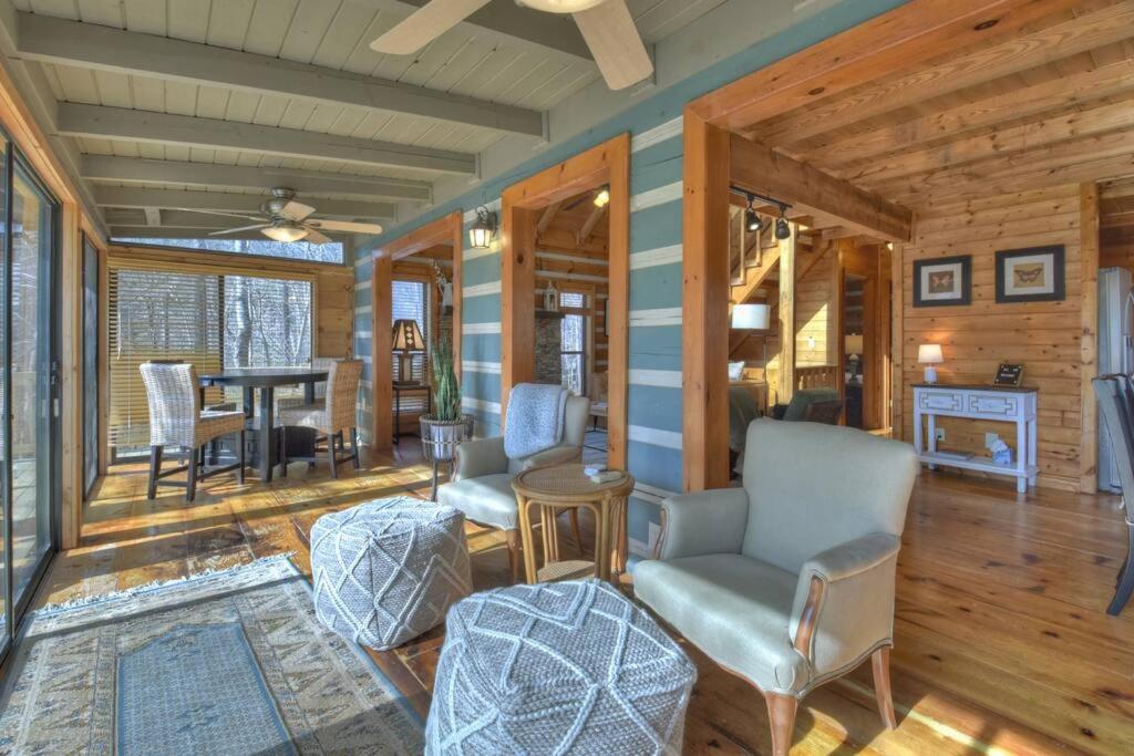Waywish Waterfront Cabin In Blue Ridge Mountains Экстерьер фото