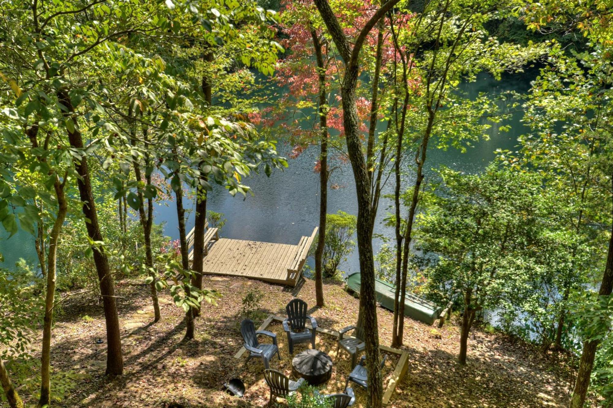 Waywish Waterfront Cabin In Blue Ridge Mountains Экстерьер фото